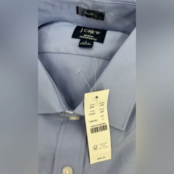 J.Crew Slim Bowery performance stretch dress shirt with spread collar - Picture 5 of 6